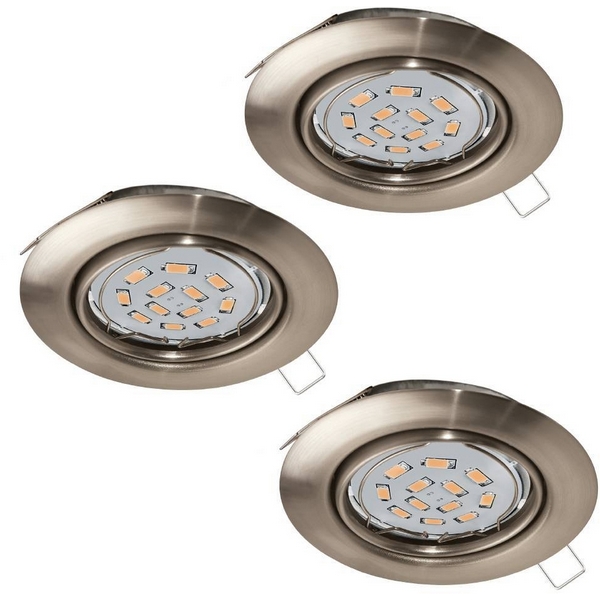 Комплект из 3-х встраиваемых точечный светильников Eglo EINBAUSPOT LED 75348, Никель, EINBAUSPOT LED 75348
Комплект из 3-х встраиваемых точечный светильников Eglo EINBAUSPOT LED 75348, Никель, EINBAUSPOT LED 75348