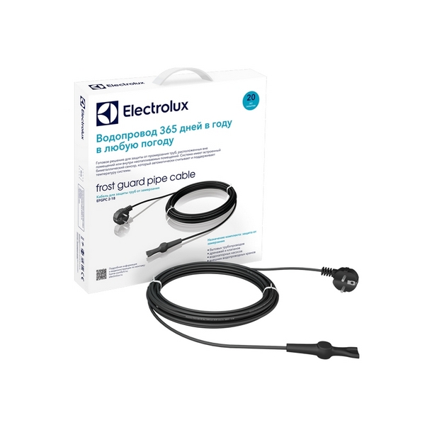 Кабель для обогрева трубопроводов EFGPC 2-18-8 Вт Electrolux Frost Guard Pipe Cable НС-1068074, Frost Guard Pipe Cable НС-1068074
Кабель для обогрева трубопроводов EFGPC 2-18-8 Вт Electrolux Frost Guard Pipe Cable НС-1068074, Frost Guard Pipe Cable НС-1068074