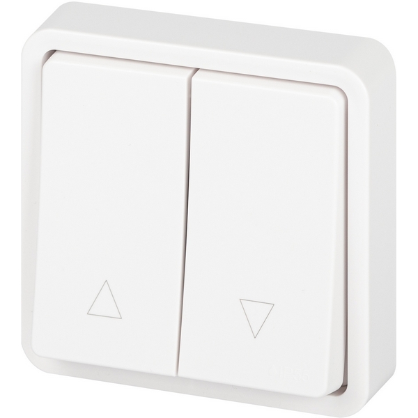 Проходной переключатель одноклавишный встраиваемый для жалюзи (белый) IP55 ЭРА 11-1528-01, 11-1528-01 
Проходной переключатель одноклавишный встраиваемый для жалюзи (белый) IP55 ЭРА 11-1528-01, 11-1528-01