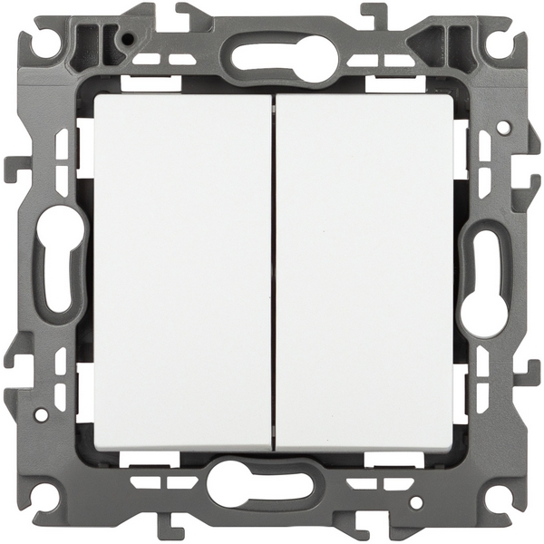 Перекрестный переключатель двухклавишный встраиваемый (белый матовый) ЭРА 12-1112-01М, 12-1112-01М
Перекрестный переключатель двухклавишный встраиваемый (белый матовый) ЭРА 12-1112-01М, 12-1112-01М