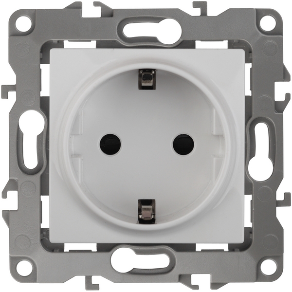 Розетка встраиваемая с заземлением (белый) ЭРА 12-2101-01, 12-2101-01
Розетка встраиваемая с заземлением (белый) ЭРА 12-2101-01, 12-2101-01