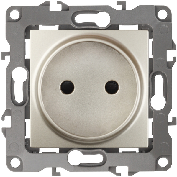 Розетка встраиваемая без заземления (шампань) ЭРА 12-2105-04, 12-2105-04
Розетка встраиваемая без заземления (шампань) ЭРА 12-2105-04, 12-2105-04