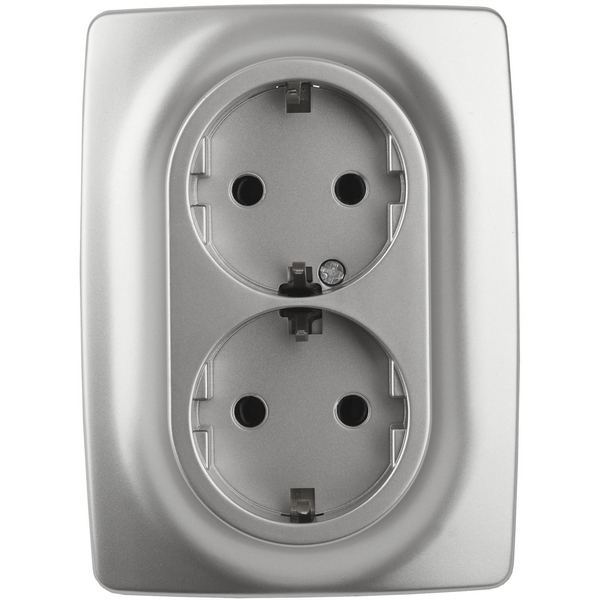 Розетка встраиваемая двойная с заземлением и шторками (алюминий) ЭРА 12-2108-03, 12-2108-03
Розетка встраиваемая двойная с заземлением и шторками (алюминий) ЭРА 12-2108-03, 12-2108-03