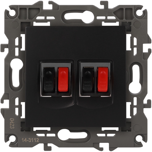 Акустическая розетка встраиваемая двойная (антрацит) ЭРА 14-3112-05, Черный, 14-3112-05
Акустическая розетка встраиваемая двойная (антрацит) ЭРА 14-3112-05, Черный, 14-3112-05