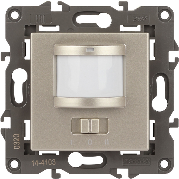 Датчик движения встраиваемый двухпроводный (шампань) ЭРА 14-4103-04, 14-4103-04
Датчик движения встраиваемый двухпроводный (шампань) ЭРА 14-4103-04, 14-4103-04