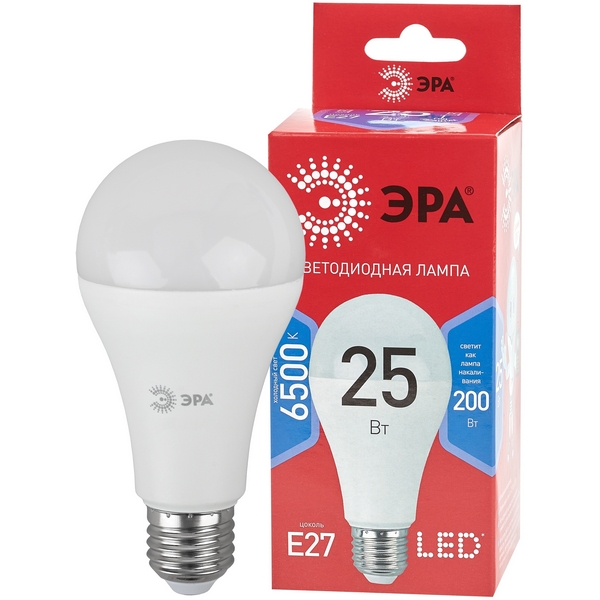 Лампочка светодиодная E27 25W ЭРА LED A65-25W-865-E27 R, LED A65-25W-865-E27 R
Лампочка светодиодная E27 25W ЭРА LED A65-25W-865-E27 R, LED A65-25W-865-E27 R