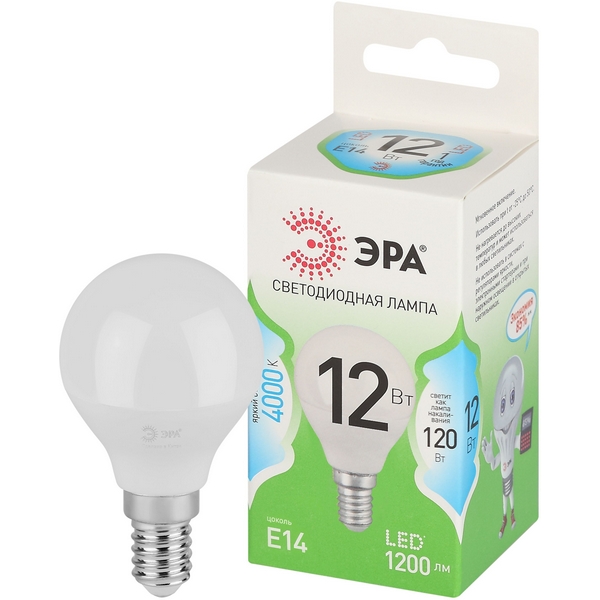 Лампочка светодиодная E14 12W ЭРА LED P45-12W-840-E14 GL, LED P45-12W-840-E14 GL
Лампочка светодиодная E14 12W ЭРА LED P45-12W-840-E14 GL, LED P45-12W-840-E14 GL