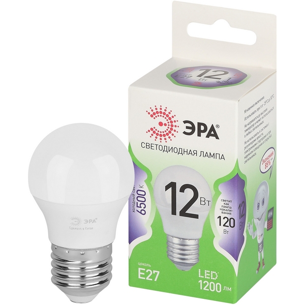 Лампочка светодиодная E27 12W ЭРА LED P45-12W-865-E27 GL, LED P45-12W-865-E27 GL
Лампочка светодиодная E27 12W ЭРА LED P45-12W-865-E27 GL, LED P45-12W-865-E27 GL