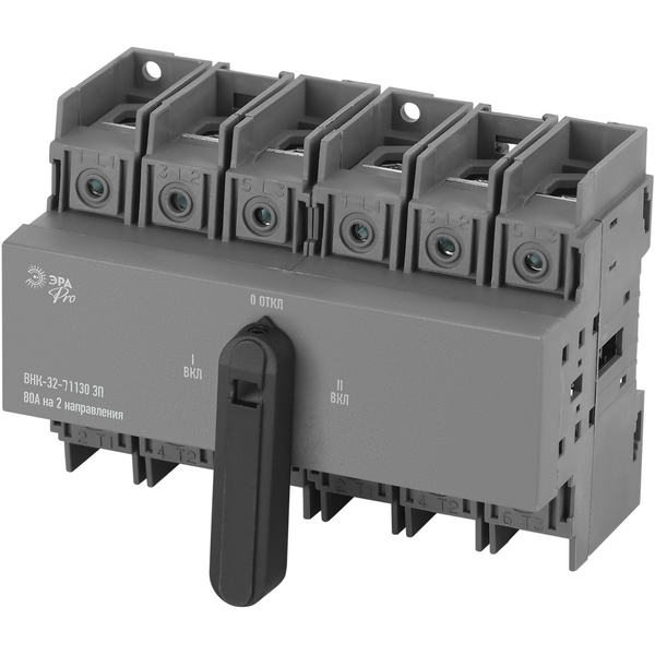 Выключатель-разъединитель 80А на 2 направления с фронтальной рукояткой управления ЭРА mvr30-3-080E, mvr30-3-080E
Выключатель-разъединитель 80А на 2 направления с фронтальной рукояткой управления ЭРА mvr30-3-080E, mvr30-3-080E