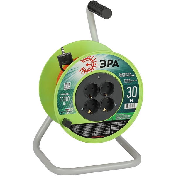Удлинитель 4-х местный с заземлением 30 метров на пластиковой катушке ЭРА RP-4e-3х0.75-30m, RP-4e-3х0.75-30m
Удлинитель 4-х местный с заземлением 30 метров на пластиковой катушке ЭРА RP-4e-3х0.75-30m, RP-4e-3х0.75-30m