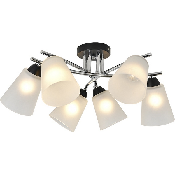 Потолочная люстра Escada Lavatera 2132/6P 6х60Вт E27, металл/стекло, хром/черный, матовый плафон, Белый, Lavatera 2132/6P
Потолочная люстра Escada Lavatera 2132/6P 6х60Вт E27, металл/стекло, хром/черный, матовый плафон, Белый, Lavatera 2132/6P