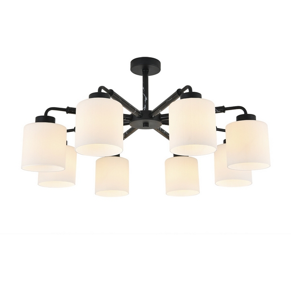 Потолочная люстра на штанге Escada Lord 2133/8P 8x60Вт E27, металл/стекло, чёрный мрамор/белый, Lord 2133/8P
Потолочная люстра на штанге Escada Lord 2133/8P 8x60Вт E27, металл/стекло, чёрный мрамор/белый, Lord 2133/8P
