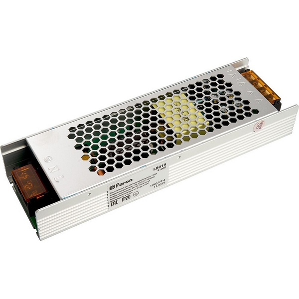 Трансформатор электронный для светодиодной ленты 150W 24V (драйвер), Feron LB019 41060, LB019 41060
Трансформатор электронный для светодиодной ленты 150W 24V (драйвер), Feron LB019 41060, LB019 41060