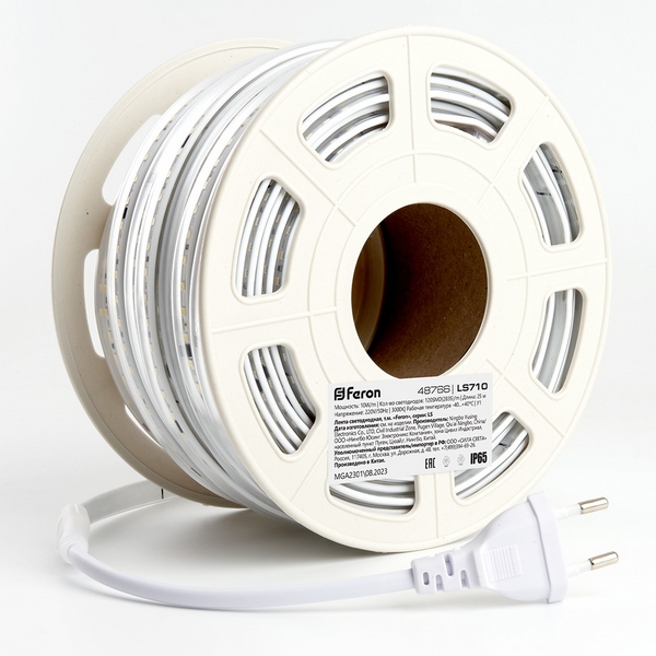 Светодиодная LED лента влагозащищенная IP65 120SMD(2835)/м 10Вт/м 220V Feron LS710 48766, LS710 48766
Светодиодная LED лента влагозащищенная IP65 120SMD(2835)/м 10Вт/м 220V Feron LS710 48766, LS710 48766