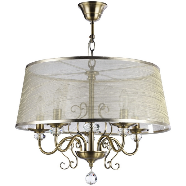 Изображение товара Подвесная люстра Freya Driana FR2405-PL-05C-BZ с подвесками