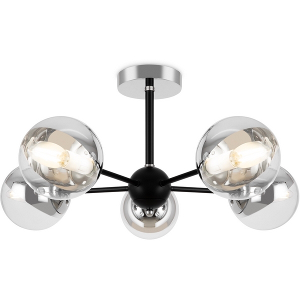 Изображение товара Потолочная люстра на штанге Freya Sonnet FR5271PL-05B шарики