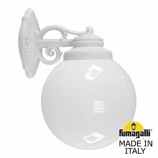 Настенный светильник уличный Bisso/G250. G25.131.000.WYE27DN Fumagalli, Белый, Globe 250 G25.131.000.WYE27DN
Настенный светильник уличный Bisso/G250. G25.131.000.WYE27DN Fumagalli, Белый, Globe 250 G25.131.000.WYE27DN