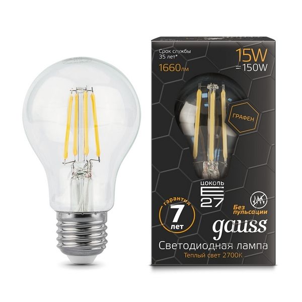 Лампочка Graphene E27 15W 2700К 1/10/40 Gauss Filament 102802115, Filament 102802115
Лампочка Graphene E27 15W 2700К 1/10/40 Gauss Filament 102802115, Filament 102802115