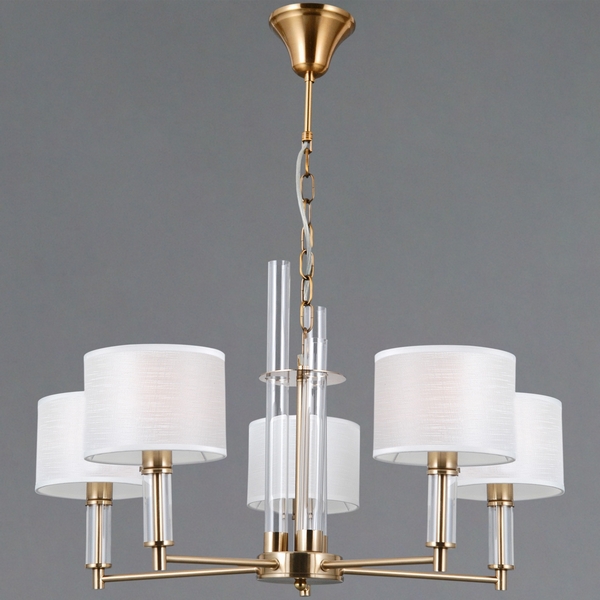 Изображение товара Подвесная люстра ILLUMICO IL0755-5PSQ-25 BRASS GENOA