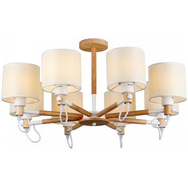 Потолочная люстра на штанге Imex MD.19107-8-S-WOOD+WH, Бежевый, MD.19107-8-S-WOOD+WH 
Потолочная люстра на штанге Imex MD.19107-8-S-WOOD+WH, Бежевый, MD.19107-8-S-WOOD+WH