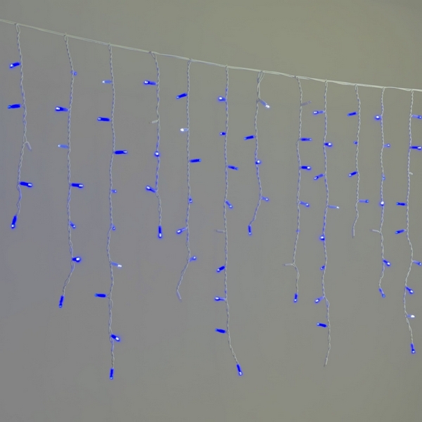 Гирлянда Бахрома 3,2 x 0,9 м синяя с мерцанием белого диода 220В, 168 LED, провод белый каучук, IP65 Laitcom LL168BLW-8-2B, Бахрома LL168BLW-8-2B 
Гирлянда Бахрома 3,2 x 0,9 м синяя с мерцанием белого диода 220В, 168 LED, провод белый каучук, IP65 Laitcom LL168BLW-8-2B, Бахрома LL168BLW-8-2B