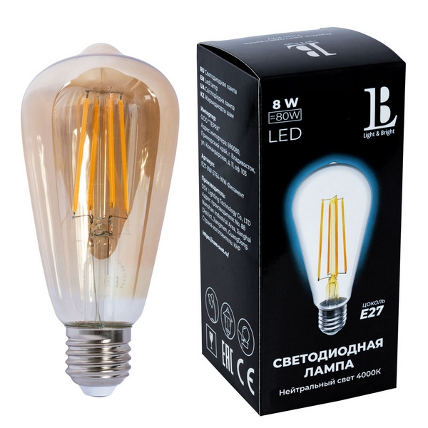 Лампочка светодиодная филаментная E27-8W-SТ64-NH-fil gold_lb (L&B), E27-8W-SТ64-NH-fil gold_lb
Лампочка светодиодная филаментная E27-8W-SТ64-NH-fil gold_lb (L&B), E27-8W-SТ64-NH-fil gold_lb