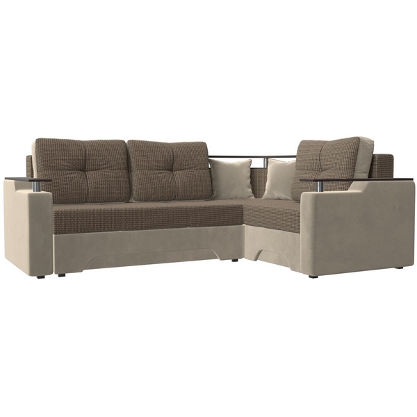 Угловой диван Комфорт (основа рогожка Корфу 03, компаньон микровельвет бежевый) Лига Диванов 102601, Бежевый;корфу, Комфорт 102601 
Угловой диван Комфорт (основа рогожка Корфу 03, компаньон микровельвет бежевый) Лига Диванов 102601, Бежевый;корфу, Комфорт 102601