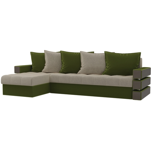 Угловой диван Венеция левый (основа микровельвет бежевый, компаньон микровельвет зеленый) Лига Диванов 108432L, Бежевый;зеленый, Венеция 108432L
Угловой диван Венеция левый (основа микровельвет бежевый, компаньон микровельвет зеленый) Лига Диванов 108432L, Бежевый;зеленый, Венеция 108432L