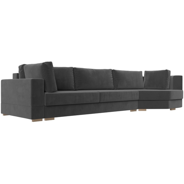 угловой диван Лига-026 правый угол (Велюр/Серый) Лига Диванов 119170, Лига-026 119170 
угловой диван Лига-026 правый угол (Велюр/Серый) Лига Диванов 119170, Лига-026 119170