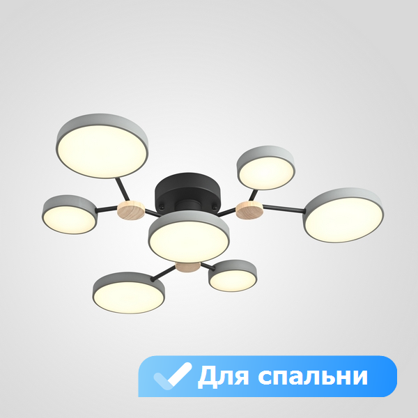 Потолочная светодиодная люстра с пультом управления для спальни Lu Carte LC-11-1717, Серый, LC-11-1717
Потолочная светодиодная люстра с пультом управления для спальни Lu Carte LC-11-1717, Серый, LC-11-1717