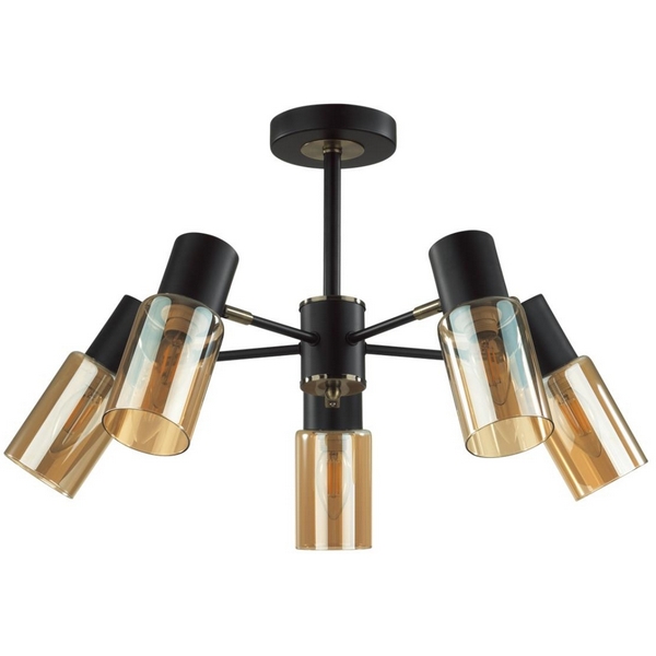 Потолочная люстра на штанге Lumion Ronnie 5644/5C черный, бронза E14 5*40W 220V, Бежевый, Ronnie 5644/5C
Потолочная люстра на штанге Lumion Ronnie 5644/5C черный, бронза E14 5*40W 220V, Бежевый, Ronnie 5644/5C