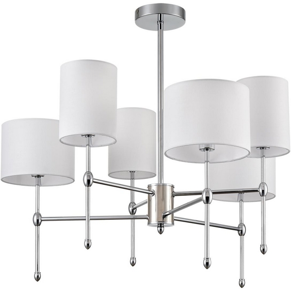 Потолочная люстра на штанге Lumion Latti 6589/6C хром/белый, металл/текстиль E14 6*40W 220V, Latti 6589/6C
Потолочная люстра на штанге Lumion Latti 6589/6C хром/белый, металл/текстиль E14 6*40W 220V, Latti 6589/6C