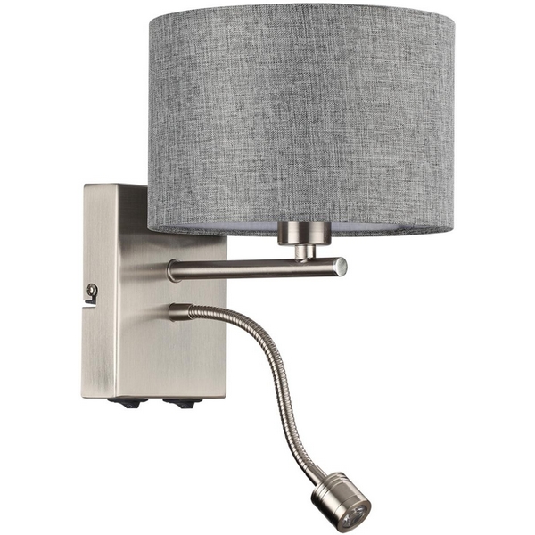 Бра Lumion Nikki 8251/2W никель/серый, металл/текстиль Е14 40W + LED 3W 4000K 220V, Nikki 8251/2W
Бра Lumion Nikki 8251/2W никель/серый, металл/текстиль Е14 40W + LED 3W 4000K 220V, Nikki 8251/2W