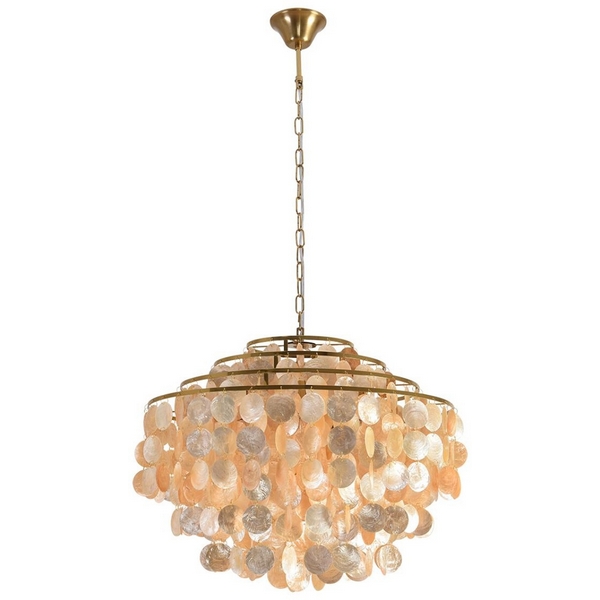 Подвесная люстра Lumion Shella 8386/6 бронза/перламутровый, металл/ракушка E14 6*40W 220V, Shella 8386/6 
Подвесная люстра Lumion Shella 8386/6 бронза/перламутровый, металл/ракушка E14 6*40W 220V, Shella 8386/6