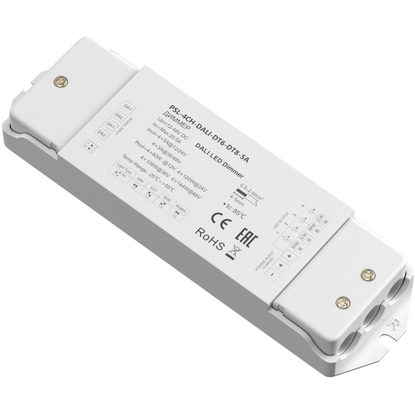 Диммер DALI DT6-DT8 четырёхканальный 12-48VDC RGBW Maytoni Диммеры 721003, Диммеры 721003
Диммер DALI DT6-DT8 четырёхканальный 12-48VDC RGBW Maytoni Диммеры 721003, Диммеры 721003