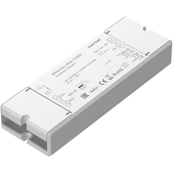 Усилитель сигнала DALI DT6 DT8 150mA 230VAC Maytoni 721013, Усилители сигнала 721013
Усилитель сигнала DALI DT6 DT8 150mA 230VAC Maytoni 721013, Усилители сигнала 721013