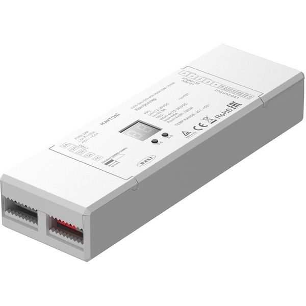 Контроллер DALI DT8 четырёхканальный 12-24VDC RGB-MIX Maytoni 721016, Контроллеры 721016
Контроллер DALI DT8 четырёхканальный 12-24VDC RGB-MIX Maytoni 721016, Контроллеры 721016