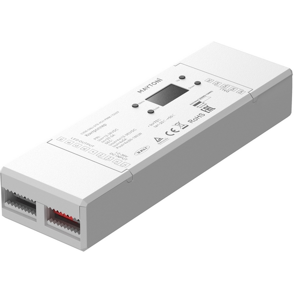 Контроллер DALI DT8 четырёхканальный 12-24VDC RGBW Maytoni 721017, Контроллеры 721017
Контроллер DALI DT8 четырёхканальный 12-24VDC RGBW Maytoni 721017, Контроллеры 721017
