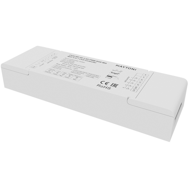 Wi-Fi контроллер для светодиодной ленты RGB MIX 12-48В Maytoni 742002, Контроллеры для светодиодной ленты 742002
Wi-Fi контроллер для светодиодной ленты RGB MIX 12-48В Maytoni 742002, Контроллеры для светодиодной ленты 742002