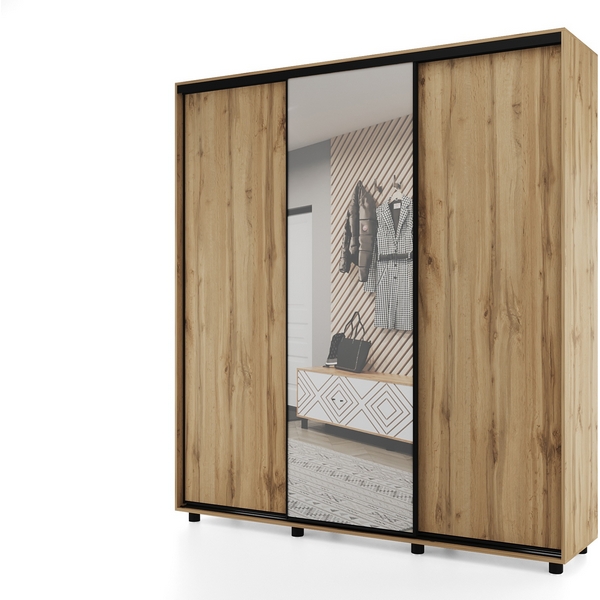 Шкаф-купе, 177х60х230 Дуб вотан с зеркалом МАМА Prime 102102, Prime 102102
Шкаф-купе, 177х60х230 Дуб вотан с зеркалом МАМА Prime 102102, Prime 102102