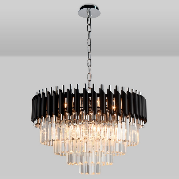Подвесная люстра хрустальная Natali Kovaltseva DARIAN 76017/10C CHROME BLACK 8 x E14, 40W, CHROME BLACK, Черный, Darian DARIAN 76017/10C CHROME BLACK
Подвесная люстра хрустальная Natali Kovaltseva DARIAN 76017/10C CHROME BLACK 8 x E14, 40W, CHROME BLACK, Черный, Darian DARIAN 76017/10C CHROME BLACK