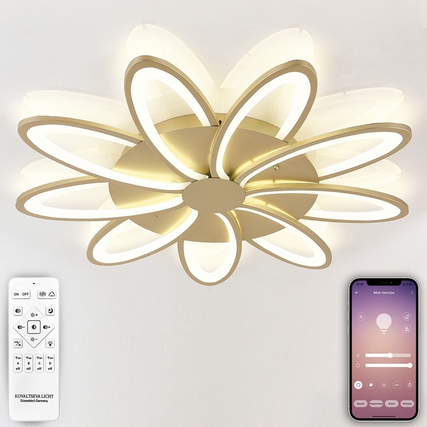 Потолочная LED люстра (+ночной режим) с ПДУ Natali Kovaltseva Holder INNOVATION STYLE 83057 (Умный дом), Золото, Holder INNOVATION STYLE 83057
Потолочная LED люстра (+ночной режим) с ПДУ Natali Kovaltseva Holder INNOVATION STYLE 83057 (Умный дом), Золото, Holder INNOVATION STYLE 83057