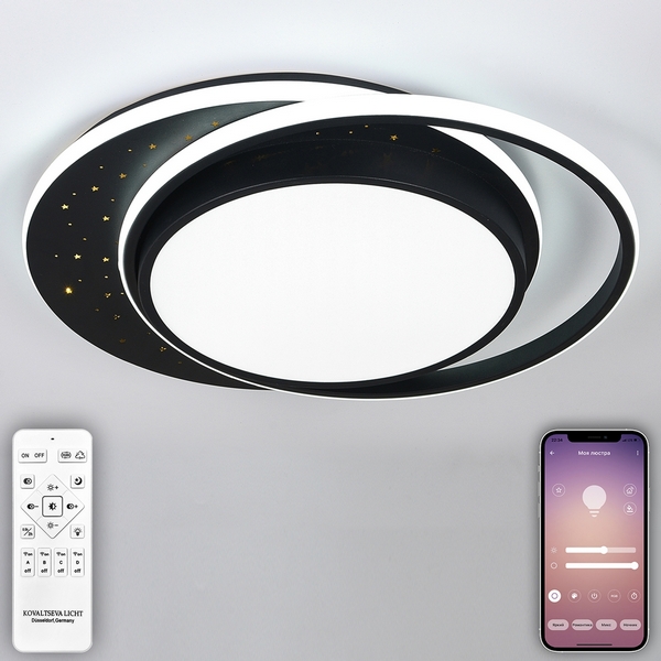 Потолочная LED люстра (+ночной режим) с ПДУ Natali Kovaltseva Future INNOVATION STYLE 83114 (Умный дом), Черный, Future INNOVATION STYLE 83114
Потолочная LED люстра (+ночной режим) с ПДУ Natali Kovaltseva Future INNOVATION STYLE 83114 (Умный дом), Черный, Future INNOVATION STYLE 83114