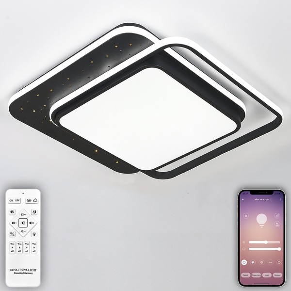Потолочная LED люстра (+ночной режим) с ПДУ Natali Kovaltseva Future INNOVATION STYLE 83115 (Умный дом), Черный, Future INNOVATION STYLE 83115
Потолочная LED люстра (+ночной режим) с ПДУ Natali Kovaltseva Future INNOVATION STYLE 83115 (Умный дом), Черный, Future INNOVATION STYLE 83115