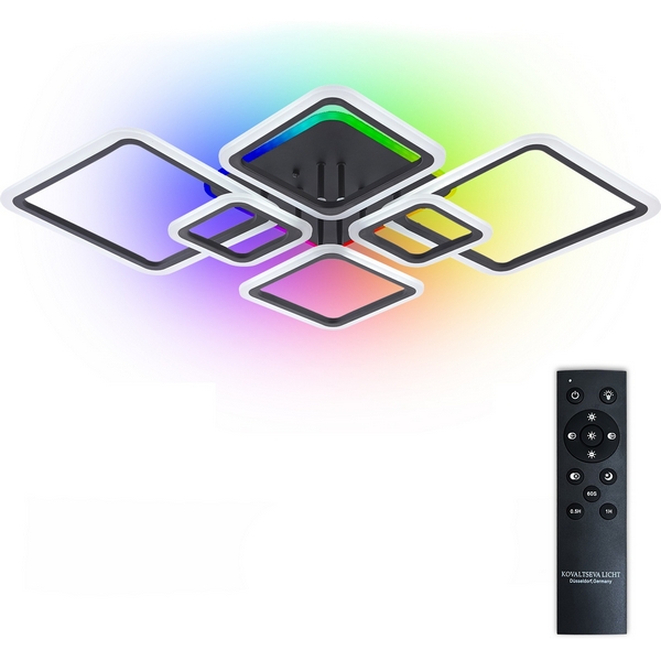 Потолочная люстра (+ночной режим) светодиодная с пультом ДУ 160W с RGB, черный, LED Natali Kovaltseva Spektr LED LAMPS 81442, Spektr LED LAMPS 81442
Потолочная люстра (+ночной режим) светодиодная с пультом ДУ 160W с RGB, черный, LED Natali Kovaltseva Spektr LED LAMPS 81442, Spektr LED LAMPS 81442