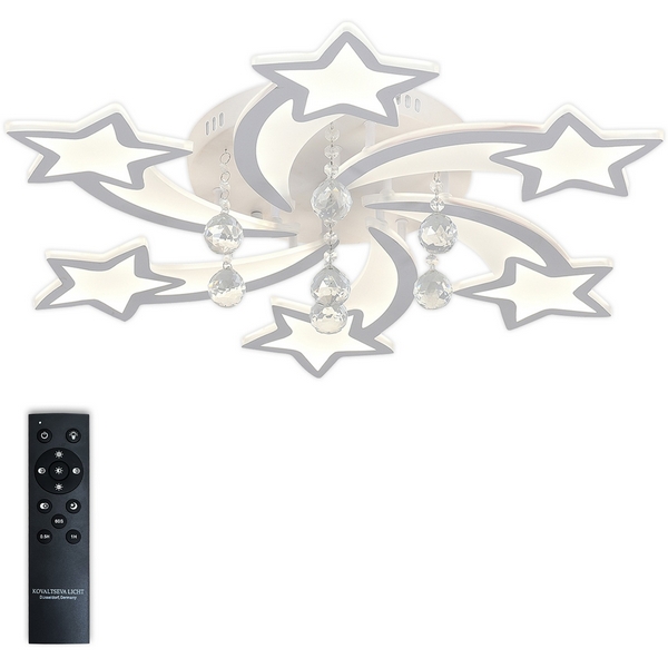 Потолочная светодиодная люстра с пультом и управлением смартфоном 160W LAMPS 81239 Natali Kovaltseva Star LED, Белый, Star LED LAMPS 81239
Потолочная светодиодная люстра с пультом и управлением смартфоном 160W LAMPS 81239 Natali Kovaltseva Star LED, Белый, Star LED LAMPS 81239