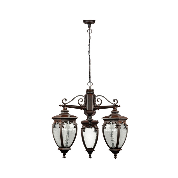 Уличный светильник подвесной IP44 Oasis Light VERONA 86270/3 02 R, Коричневый;патина, Verona 86270/3 02 R
Уличный светильник подвесной IP44 Oasis Light VERONA 86270/3 02 R, Коричневый;патина, Verona 86270/3 02 R