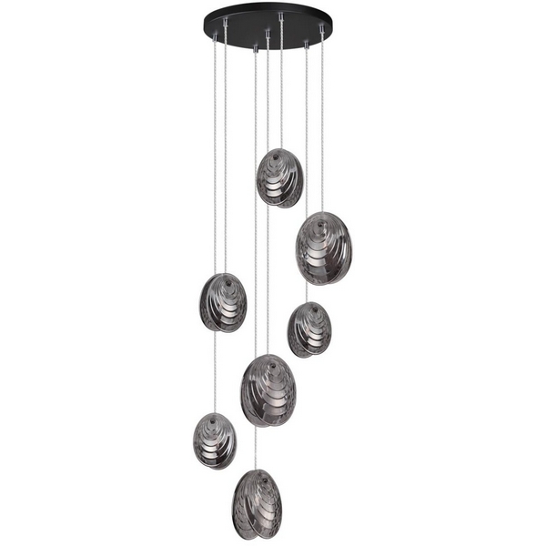 Подвесная люстра каскадная Odeon Light Mussels 5038/7 черный/дымчатый/металл/стекло G9 7*40W, MUSSELS 5038/7
Подвесная люстра каскадная Odeon Light Mussels 5038/7 черный/дымчатый/металл/стекло G9 7*40W, MUSSELS 5038/7