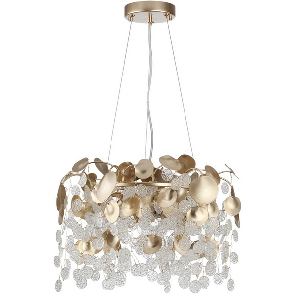 Подвесная люстра Odeon Light Coins 5104/6 золотистый/прозрачный металл/стекло E14 6*40W 220В, Золото, Coins 5104/6
Подвесная люстра Odeon Light Coins 5104/6 золотистый/прозрачный металл/стекло E14 6*40W 220В, Золото, Coins 5104/6