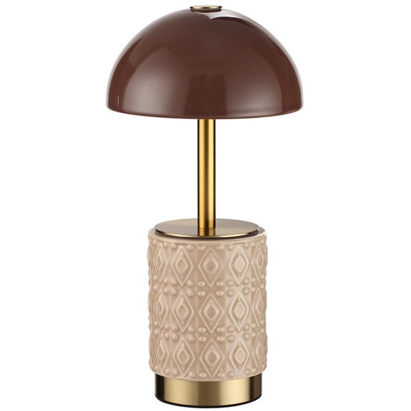 Настольная лампа беспроводная Odeon Light Lulu 5453/3TL светлая бронза/кофейный/бежевый/металл/керамика LED*3W 3000K, Коричневый, Lulu 5453/3TL 
Настольная лампа беспроводная Odeon Light Lulu 5453/3TL светлая бронза/кофейный/бежевый/металл/керамика LED*3W 3000K, Коричневый, Lulu 5453/3TL